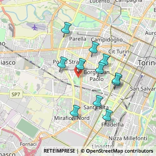 Mappa Viale Hugues Luigi, 10141 Torino TO, Italia (1.74364)