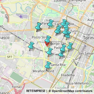 Mappa Viale Hugues Luigi, 10141 Torino TO, Italia (1.61875)