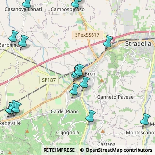 Mappa Via Romera Vecchia, 27043 Broni PV, Italia (3.09368)