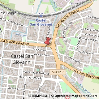 Mappa Via Andrea Costa, 19, 29015 Castel San Giovanni, Piacenza (Emilia Romagna)