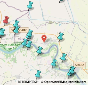 Mappa SR482, 45032 Bergantino RO, Italia (5.667)