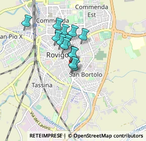 Mappa Via Don Giovanni Minzoni, 45100 Rovigo RO, Italia (0.64769)