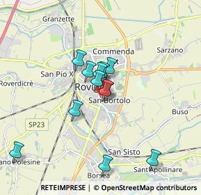Mappa Via Don Giovanni Minzoni, 45100 Rovigo RO, Italia (1.4125)
