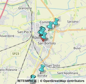 Mappa Via Don Giovanni Minzoni, 45100 Rovigo RO, Italia (2.29)