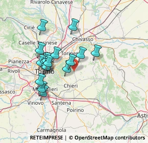 Mappa Via Felice Casorati, 10020 Pavarolo TO, Italia (12.62167)