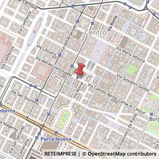 Mappa Via dell'Arcivescovado, 1, 10121 Torino, Torino (Piemonte)