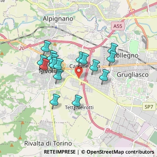 Mappa Corso L. Einaudi, 10098 Rivoli TO, Italia (1.56688)