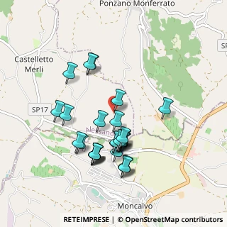 Mappa Via Santa Maria, 15020 Castelletto Merli AL, Italia (0.88929)