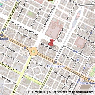 Mappa Via San Quintino, 19, 10121 Torino, Torino (Piemonte)