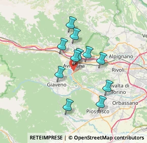 Mappa Via Ceresole, 10051 Avigliana TO, Italia (5.62636)