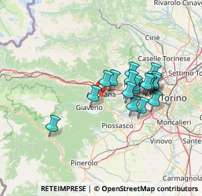 Mappa Via Ceresole, 10051 Avigliana TO, Italia (11.16722)