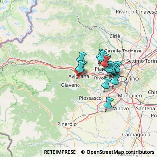 Mappa Via Ceresole, 10051 Avigliana TO, Italia (11.07214)