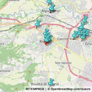 Mappa Via Colla Luigi, 10098 Rivoli TO, Italia (2.44118)