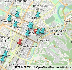 Mappa P.za Carlo Emanuele II, 10123 Torino TO, Italia (2.10417)