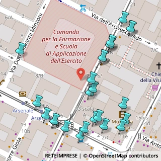 Mappa Via dell'Arsenale, Torino (0.083461538461538)