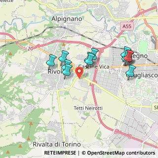 Mappa C.so Primo Levi, 10098 Rivoli TO, Italia (1.67917)