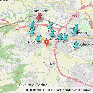 Mappa C.so Primo Levi, 10098 Rivoli TO, Italia (1.83909)