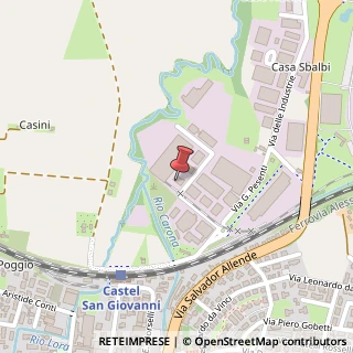 Mappa Via Salvo d'Acquisto, 1, 29015 Castel San Giovanni, Piacenza (Emilia Romagna)