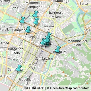 Mappa Via Lagrange, 10123 Torino TO, Italia (1.26923)