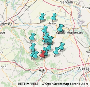 Mappa SP 16, 15020 Castelletto Merli AL (9.72)