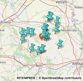 Mappa SP 16, 15020 Castelletto Merli AL (10.291)