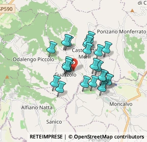 Mappa SP 16, 15020 Castelletto Merli AL (1.28333)