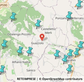 Mappa SP 16, 15020 Castelletto Merli AL (3.13929)