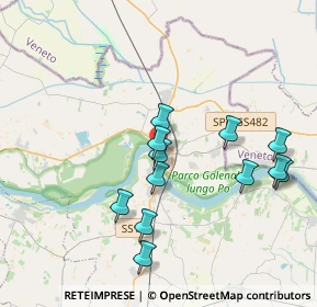 Mappa P.za Mercato, 46035 Ostiglia MN, Italia (3.69333)