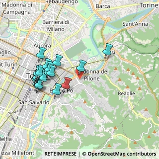 Mappa Piazza Gozzano Guido, 10132 Torino TO, Italia (1.9815)