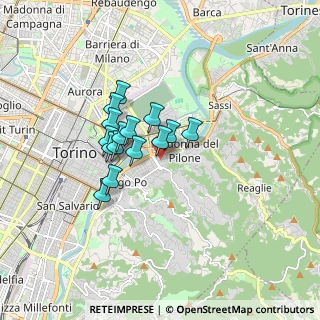 Mappa Piazza Gozzano Guido, 10132 Torino TO, Italia (1.20467)
