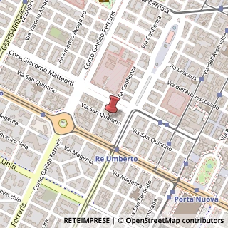 Mappa Via San Quintino, 17, 10121 Torino, Torino (Piemonte)