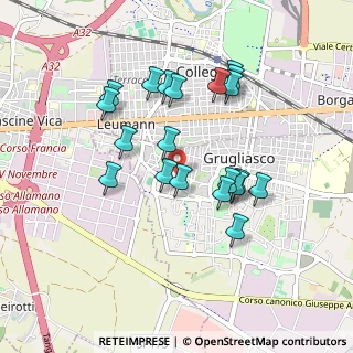 Mappa Via Bruno Buozzi, 10095 Grugliasco TO, Italia (0.8355)