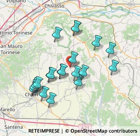 Mappa 14024 Moncucco Torinese AT, Italia (6.8205)