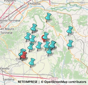 Mappa 14024 Moncucco Torinese AT, Italia (6.6935)