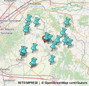 Mappa 14024 Moncucco Torinese AT, Italia (6.624)