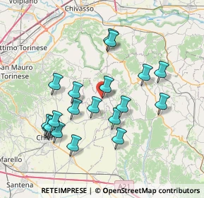 Mappa 14024 Moncucco Torinese AT, Italia (7.437)