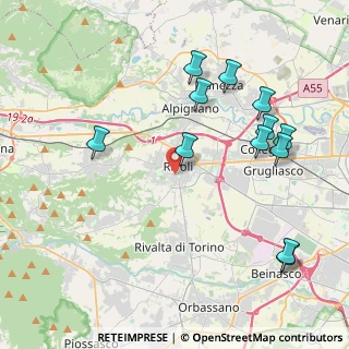 Mappa Via Pullino, 10098 Rivoli TO, Italia (4.58)