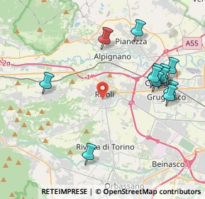 Mappa Via Pullino, 10098 Rivoli TO, Italia (4.4825)