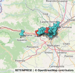 Mappa Via Pullino, 10098 Rivoli TO, Italia (9.21684)