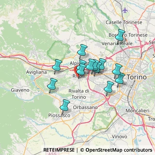 Mappa Via Pullino, 10098 Rivoli TO, Italia (5.50571)