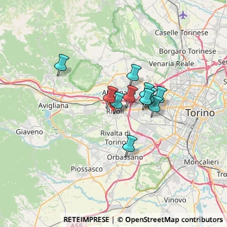 Mappa Via Pullino, 10098 Rivoli TO, Italia (4.71727)
