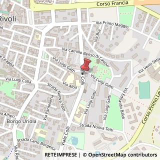 Mappa Viale Colli, 55, 10098 Rivoli, Torino (Piemonte)