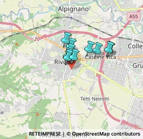 Mappa Via Luigi Gatti, 10098 Rivoli TO, Italia (0.97909)