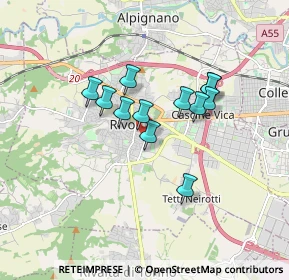 Mappa Via Luigi Gatti, 10098 Rivoli TO, Italia (1.315)