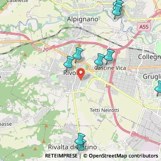 Mappa Via Luigi Gatti, 10098 Rivoli TO, Italia (2.98727)
