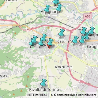 Mappa Via Luigi Gatti, 10098 Rivoli TO, Italia (2.35235)