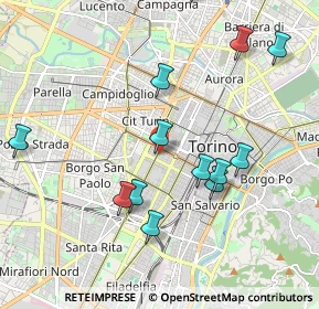 Mappa Via Vincenzo Vela, 10128 Torino TO, Italia (2.24071)