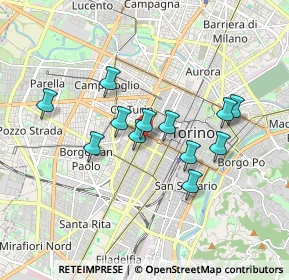 Mappa Via Vincenzo Vela, 10128 Torino TO, Italia (1.46917)