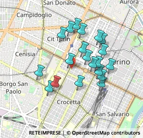 Mappa Via Vincenzo Vela, 10128 Torino TO, Italia (0.765)