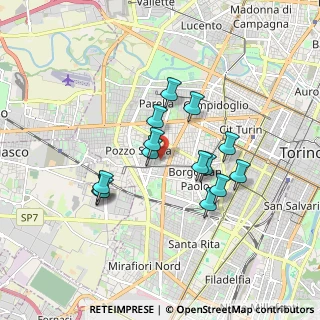 Mappa Via Serao Matilde, 10141 Torino TO, Italia (1.45857)